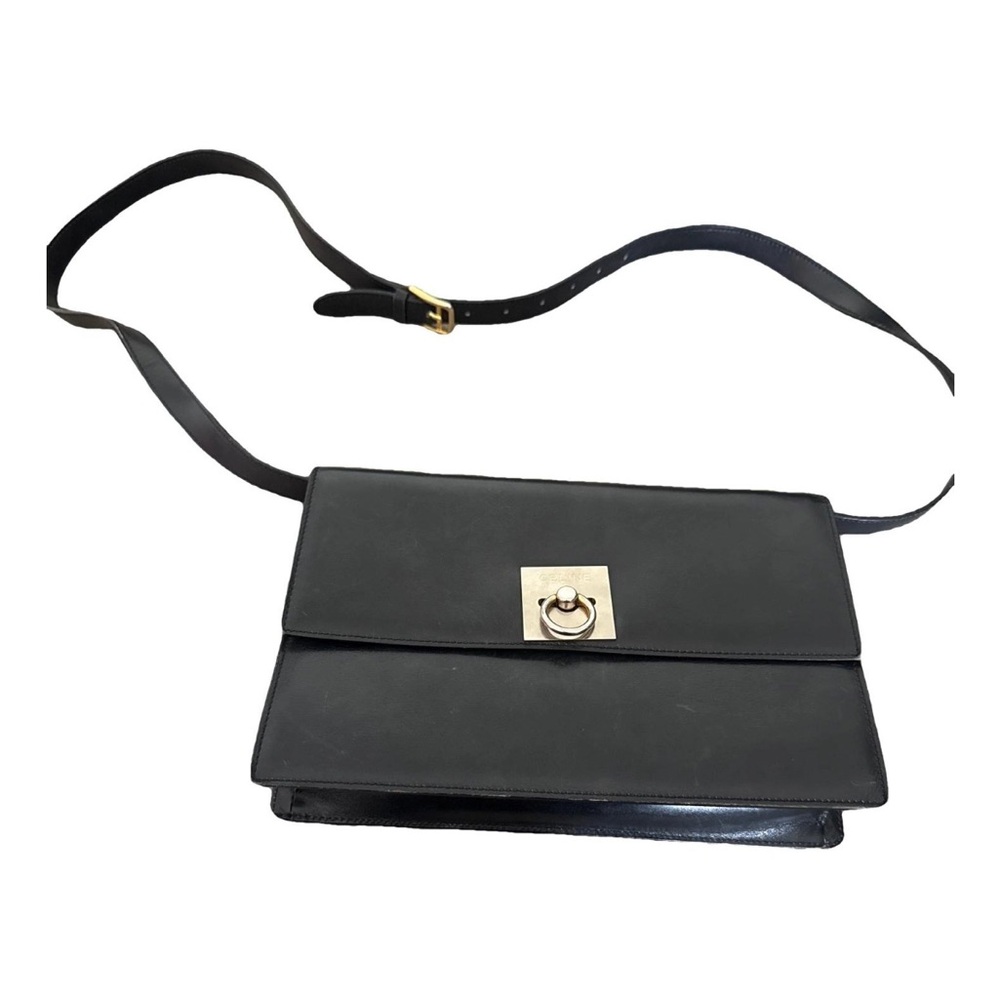 Celine Black Crossbody Bag with Elegant Silver Clasp - Picture 6 of 6